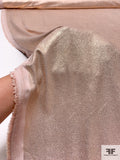 Metallic Foil Printed Faux Suede - Rose Gold