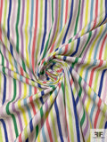 Horizontal Striped Yarn-Dyed Cotton Shirting - Multicolor / Off-White