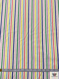 Horizontal Striped Yarn-Dyed Cotton Shirting - Multicolor / Off-White