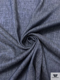 Linen-Weave Cotton - Denim Blue