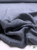 Linen-Weave Cotton - Denim Blue