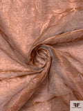 Italian Floral Jacquard Metallic Organza - Light Copper