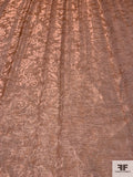 Italian Floral Jacquard Metallic Organza - Light Copper