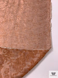 Italian Floral Jacquard Metallic Organza - Light Copper