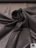 Italian Solid Soft Shimmer Organza - Dark Earthy Grey