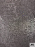 Italian Solid Soft Shimmer Organza - Dark Earthy Grey