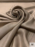 Italian Solid Soft Silk Lamé - Light Gold / Grey