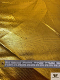 Italian Solid Twill-Weave Lamé - Electric Gold