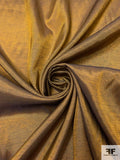 Italian Soft Twill-Weave Dress Weight - Golden Turmeric / Navy
