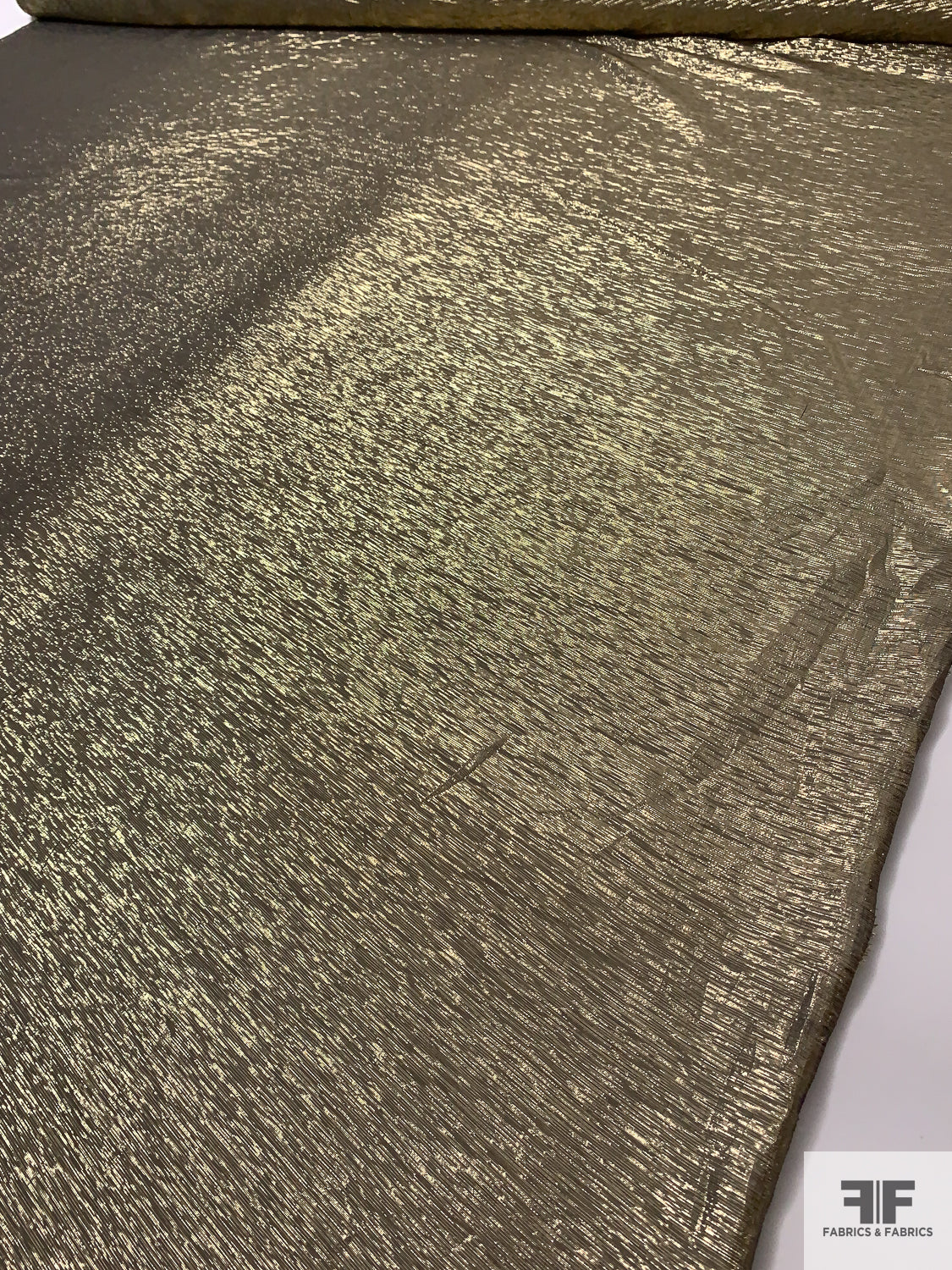 Italian Lam Silk Chiffon - Gold/Dark Navy | FABRICS & FABRICS Fabrics & Fabrics Italian Lam Silk Chiffon - Gold/Dark Navy | FABRICS & FABRICS Fabrics & Fabrics