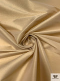 Italian Solid Lamé with Vertical Stretch - Light Gold