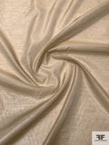 Italian Sheer Organdy Lamé - Metallic Shaker Beige