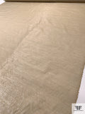 Italian Sheer Organdy Lamé - Metallic Shaker Beige