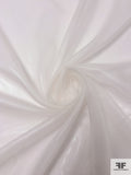 Italian High-Sheen Glossy Silk Blend Chiffon - Off-White