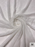Clip Lamination Circles Crinkled Polyester Chiffon - Off-White