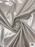 Italian Metallic Silk Charmeuse - Silver