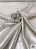 Italian Metallic Silk Charmeuse - Silver