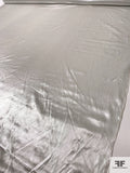 Italian Metallic Silk Charmeuse - Silver