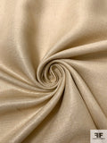 Italian Ralph Lauren Double-Sided Foil Printed Linen Blend - Gold / Beige