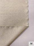 Italian Micro-Dotted Linen-Weave Lamé - Cream / Gold