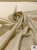Italian Texture-Effect Soft Silk Lamé - Gold