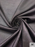 Italian Pique-Weave Lamé - Metallic Purple / Silver / Black