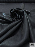 Italian Shimmery Satin Face Wool Suiting Novelty - Dark Grey