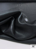 Italian Shimmery Satin Face Wool Suiting Novelty - Dark Grey