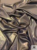 French Foil Printed Polyester Chiffon - Gold / Black