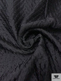 Italian Slightly Textured 2-Ply Novelty with Shimmer - Black