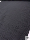 Italian Slightly Textured 2-Ply Novelty with Shimmer - Black
