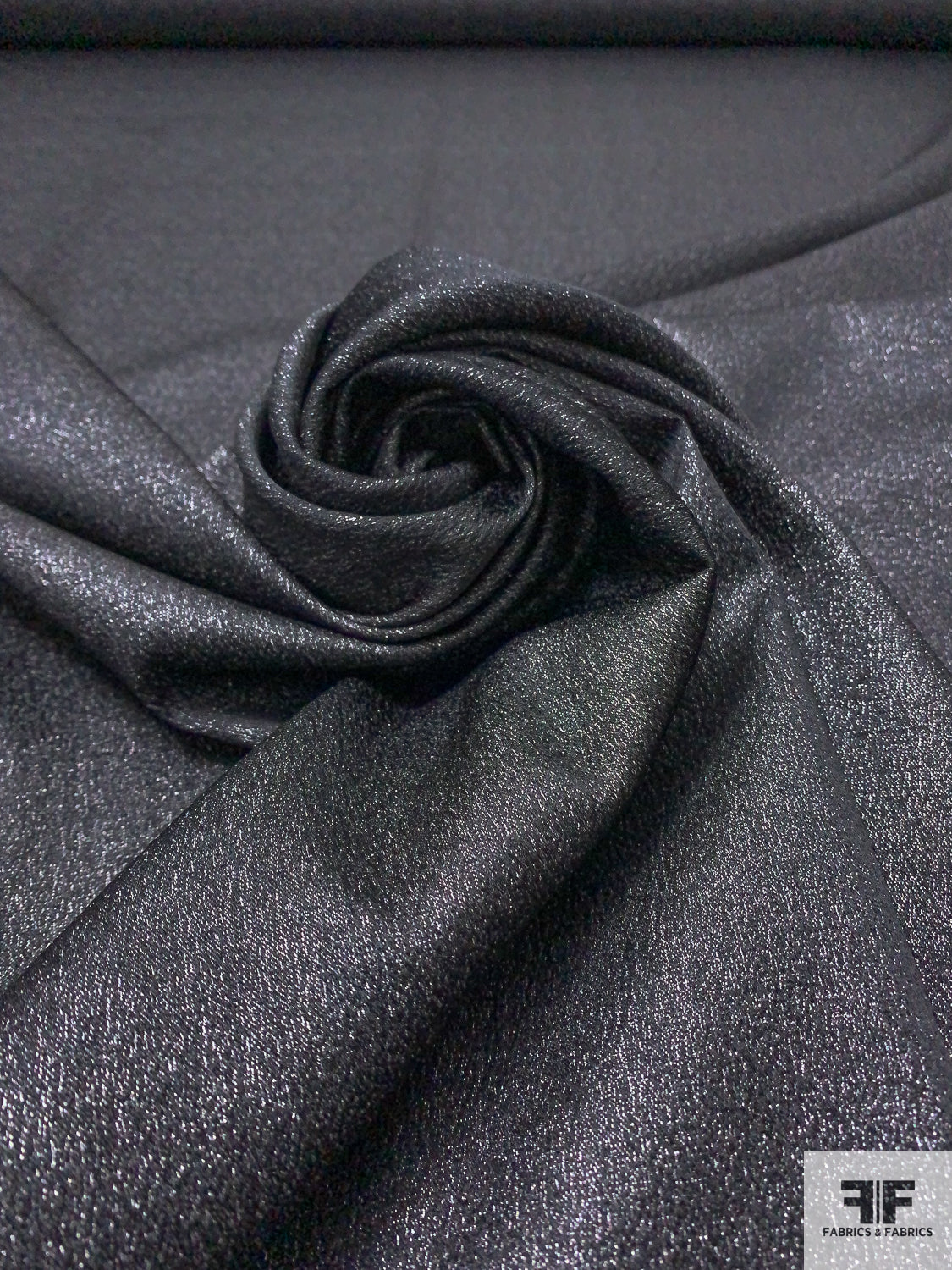 Novelty Metallic Suiting - Black / Grey / Silver