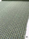 Classic Spring Tweed Suiting - Green / Chartreuse / Navy / White / Coral