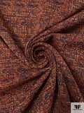 Woven Yarn-Dyed Brocade Suiting - Red / Turmeric / Blue / Evergreen