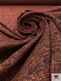 Woven Yarn-Dyed Brocade Suiting - Red / Turmeric / Blue / Evergreen