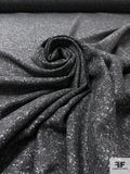 Italian Classic Speckled Wool Blend Suiting - Dark Grey / Light Grey