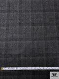 Classic Plaid Wool Blend Jacket Weight - Grey / Black