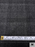 Classic Plaid Wool Blend Jacket Weight - Grey / Black