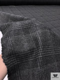 Classic Plaid Wool Blend Jacket Weight - Grey / Black