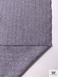 Herringbone Suiting - Purple / Off-White