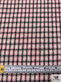 Small Plaid Yarn-Dyed Suiting - Pink / Black / Off-White