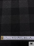 Buffalo Plaid Yarn-Dyed Lightweight Suiting - Black / Off-White