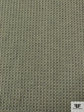 Italian Novelty Suiting with Lurex Fibers - Lime Green / White / Grey / Black