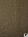Italian Novelty Wool Blend Metallic Suiting - Pear Green / Brown