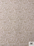 Italian Abstract Slightly Textured Brocade - Off-White / Tan