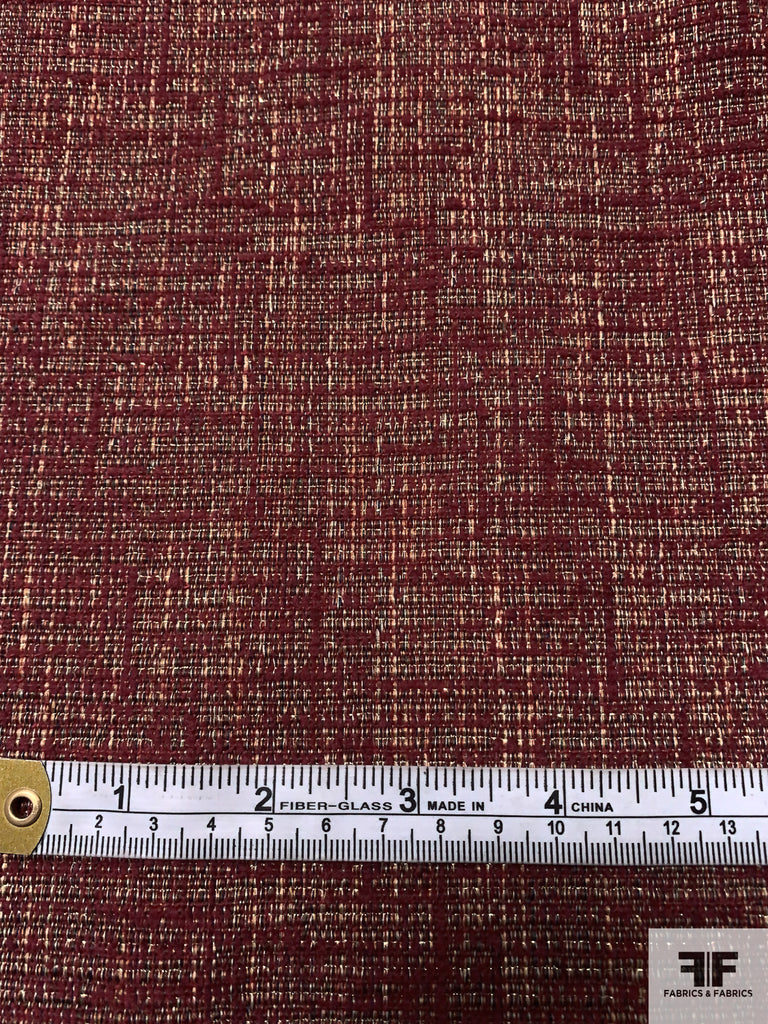 Classic Structured Tweed Suiting - Cranberry/Caramel/Navy/Army Green ...