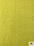 Italian Floral Textured Brocade with Shimmer - Chartreuse