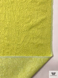 Italian Floral Textured Brocade with Shimmer - Chartreuse