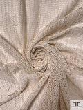 Double Border Pattern Crochet Lace - Light Beige