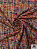 Italian Glam Metallic Tweed Suiting - Multicolor